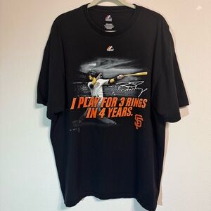 Vintage Rare San Francisco Giants Posey World Series Majestic Shirt Champion 2XL